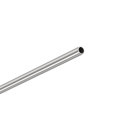Harfington Uxcell 304 Stainless Steel Round Tube 4mm OD 0.4mm Wall Thickness 300mm Length 4 Pcs