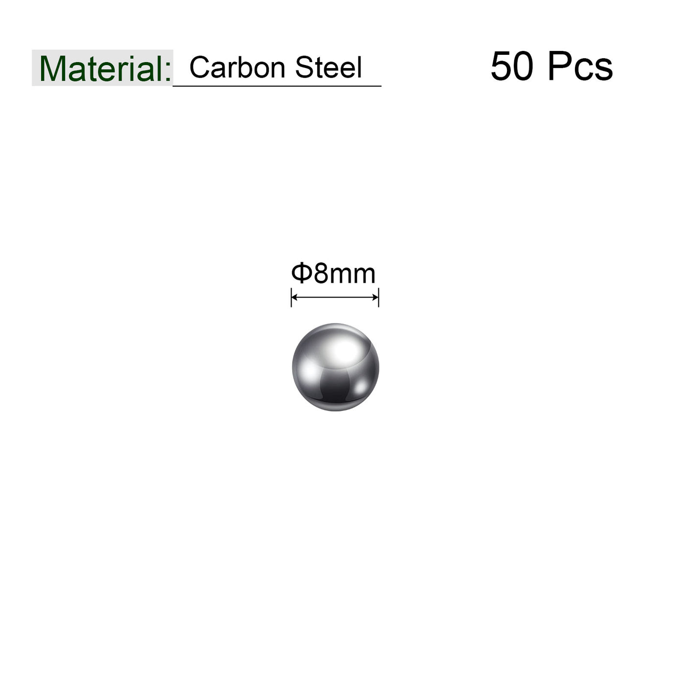 Uxcell Uxcell 10mm Carbon Steel Bearing Precision Balls for Bearings DIY Repair 500pcs