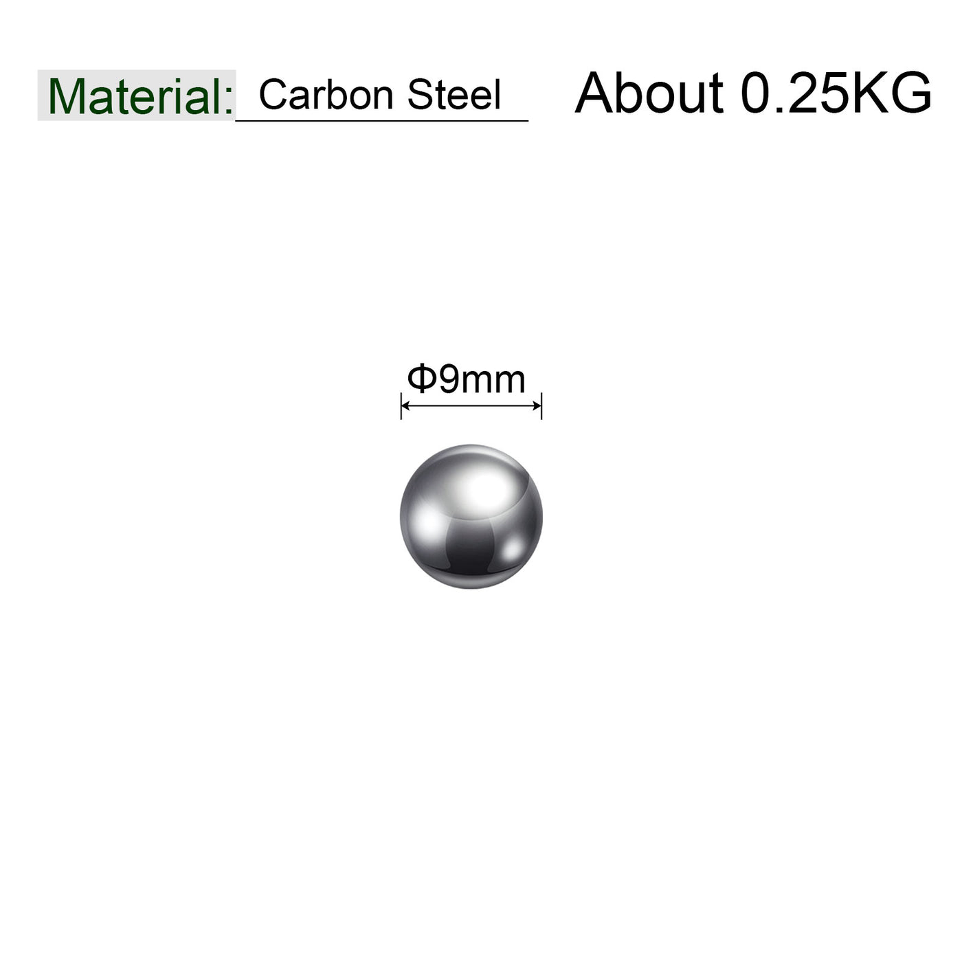 Uxcell Uxcell 10mm Carbon Steel Bearing Precision Balls Bearings Ball 1 Pack(About 0.25KG)