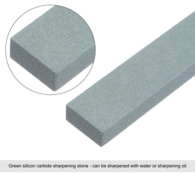Harfington Uxcell Sharpening Stones 180 Grit Green Silicon Carbide Polishing Stone Whetstone 2pcs