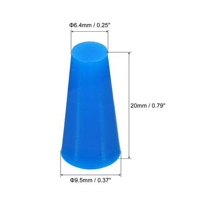 Harfington Silicone Rubber Tapered Plug Solid for Powders Coating, Painting, Anodizing, Plating, Sandblasting Laboratory Use