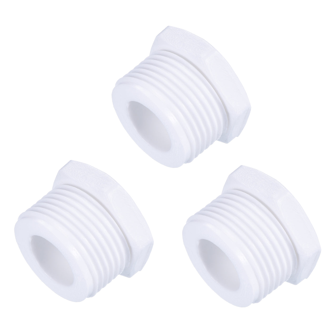 Harfington Hex Reducing Bushing, Female to Male Thread POM Pipe Fitting Reducer
