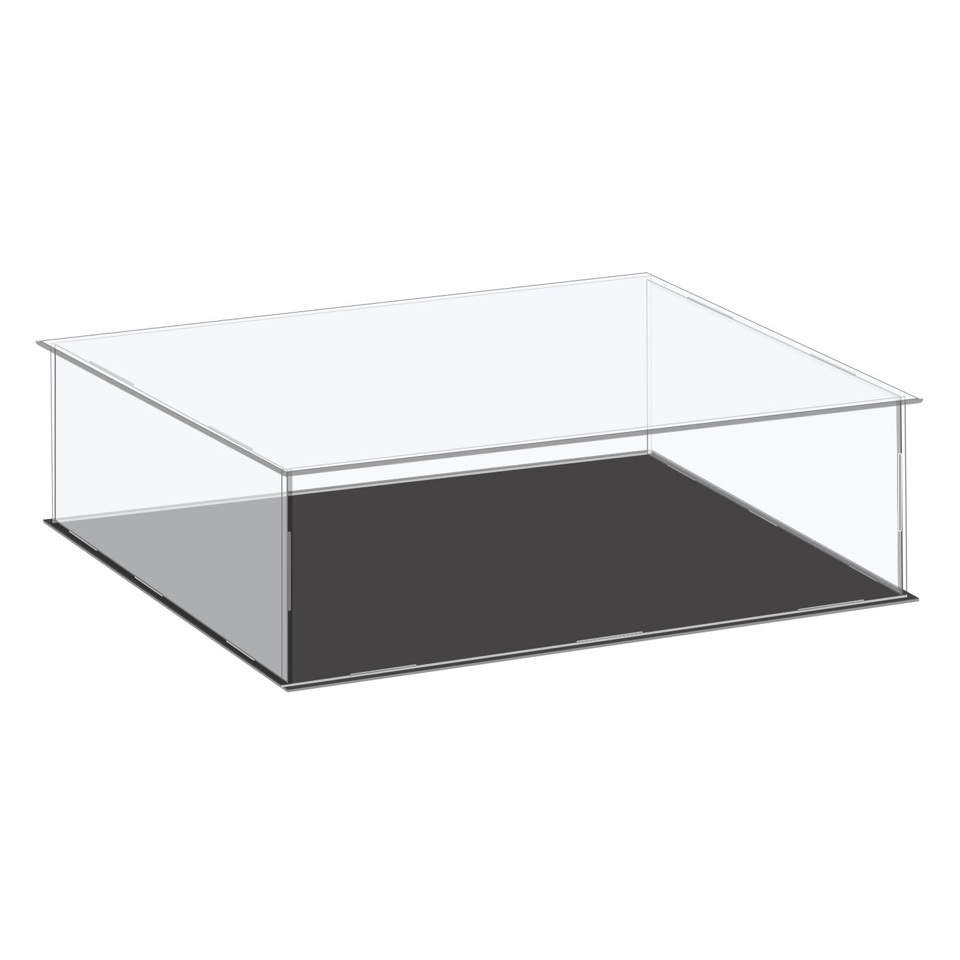 Harfington Acrylic Display Case Plastic Box Cube Storage Box Small Assemble Dustproof Showcase for Collectibles Item