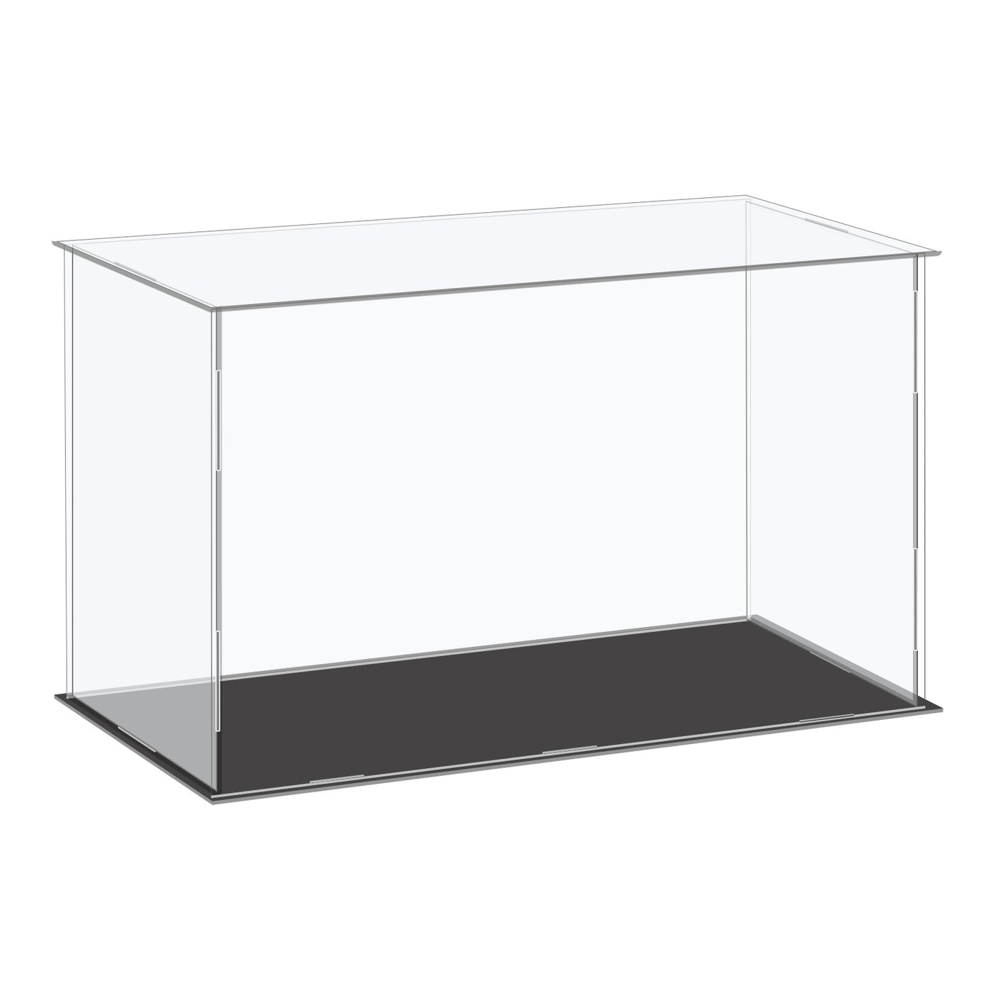 Harfington Acrylic Display Case Plastic Box Cube Storage Box Small Assemble Dustproof Showcase for Collectibles Item