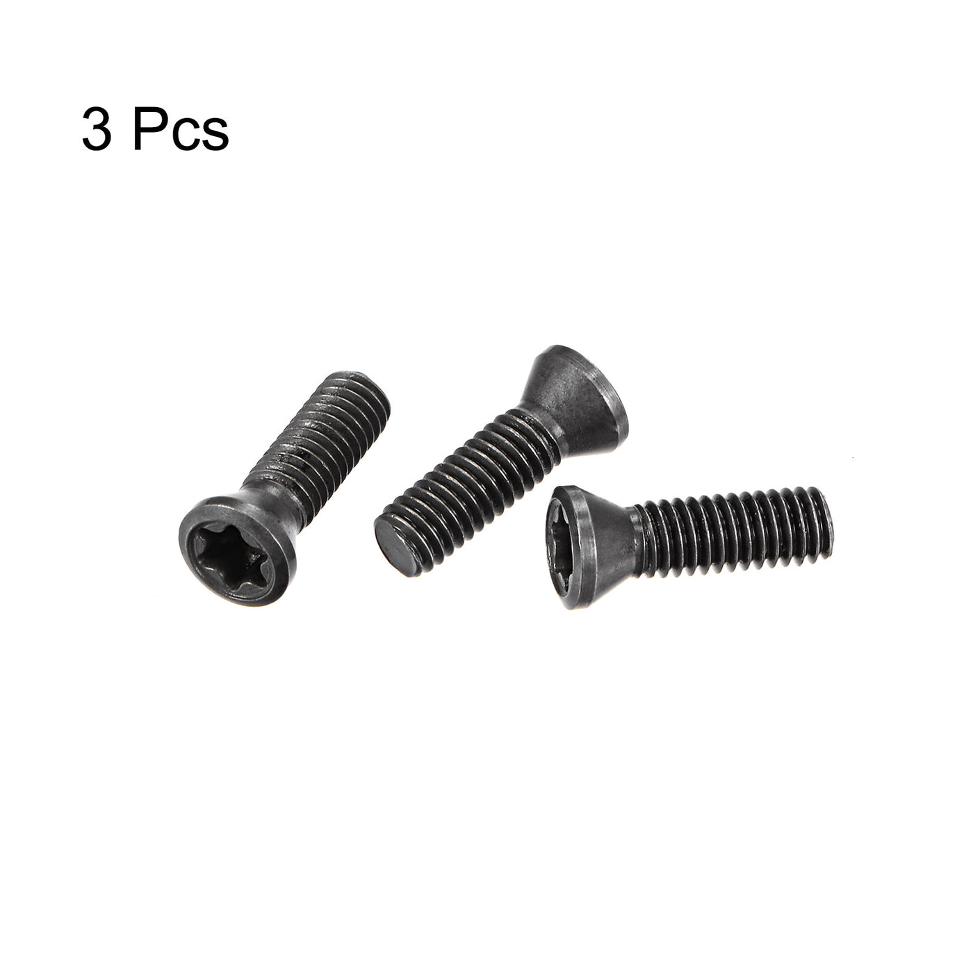 Uxcell Uxcell M3.5-0.6 Torx Set Screws for Carbide Insert Lathe Turning Tool Holder, 3Pcs