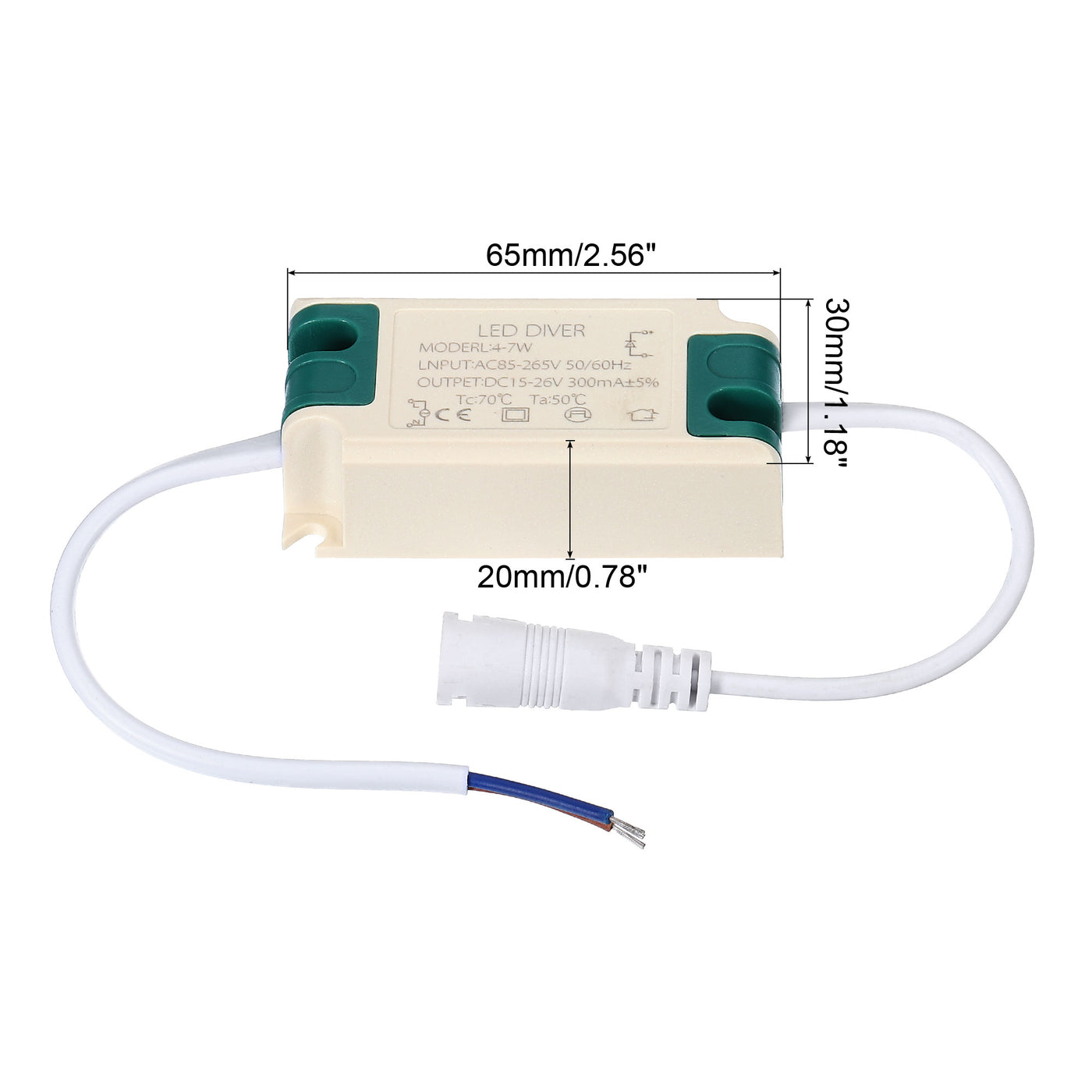 Harfington LED Driver, AC DC Female Connector Constant Current Rectifier Transformer Power Supply