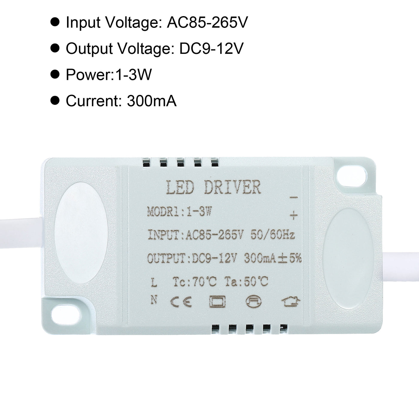 Harfington LED Driver, Pack Output DC Female Connector Constant Current Rectifier Transformer External Power Supply