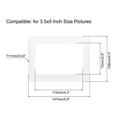 Harfington Magnetic Photo Frames Display Holders for Refrigerator Pictures