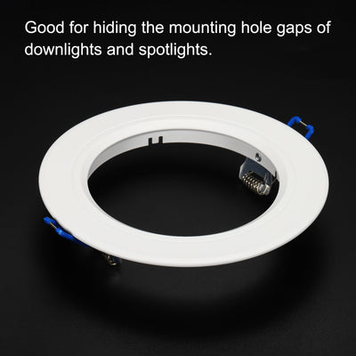 Harfington Light Trim Ring, Aluminum Alloy Circular Light Cover Lighting Fixture for Ceiling Wall Recessed Can Downlights