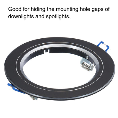 Harfington Inner Light Trim Ring, Aluminum Alloy Circular Light Cover Lighting Fixture for Ceiling Wall Recessed Can Downlights