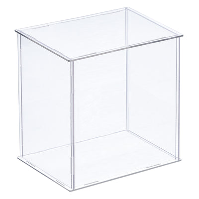 Harfington Acrylic Display Case Plastic Box Cube Storage Box Assemble Dustproof Showcase for Collectibles Items