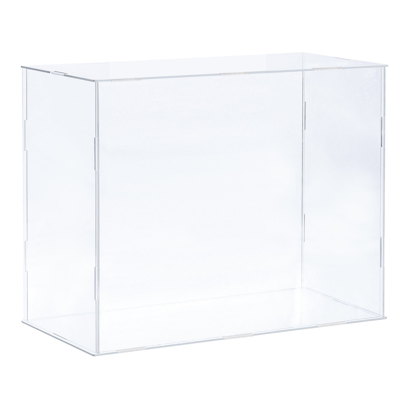Harfington Acrylic Display Case Plastic Box Cube Storage Box Assemble Dustproof Showcase for Collectibles Items