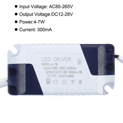 Harfington Uxcell LED Driver AC Output DC Male Connector Transformer