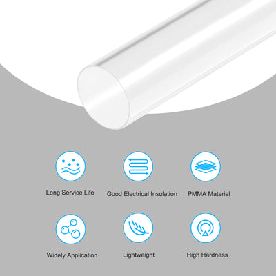 Harfington Acrylic Pipe Round Tube for Lamps and Lanterns Water Cooling System