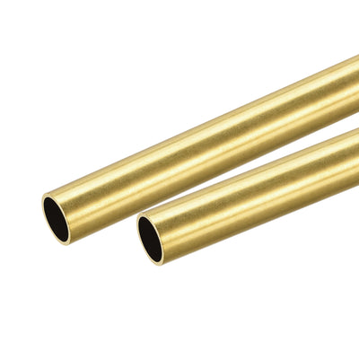 Harfington Uxcell Brass Round Tube 11mm OD 1mm Wall Thickness 200mm Length Pipe Tubing 2 Pcs