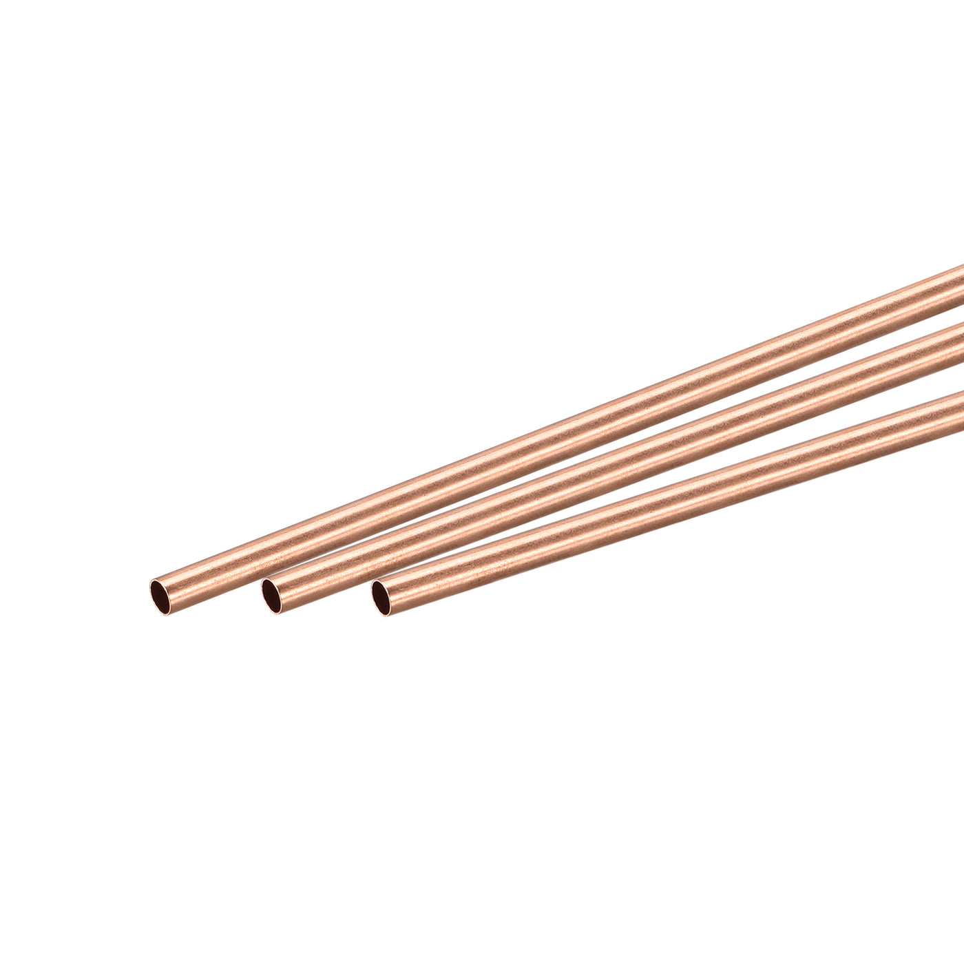 Uxcell Uxcell Copper Round Tube 3.5mm OD 1mm Wall Thickness 300mm Length Pipe Tubing 3 Pcs