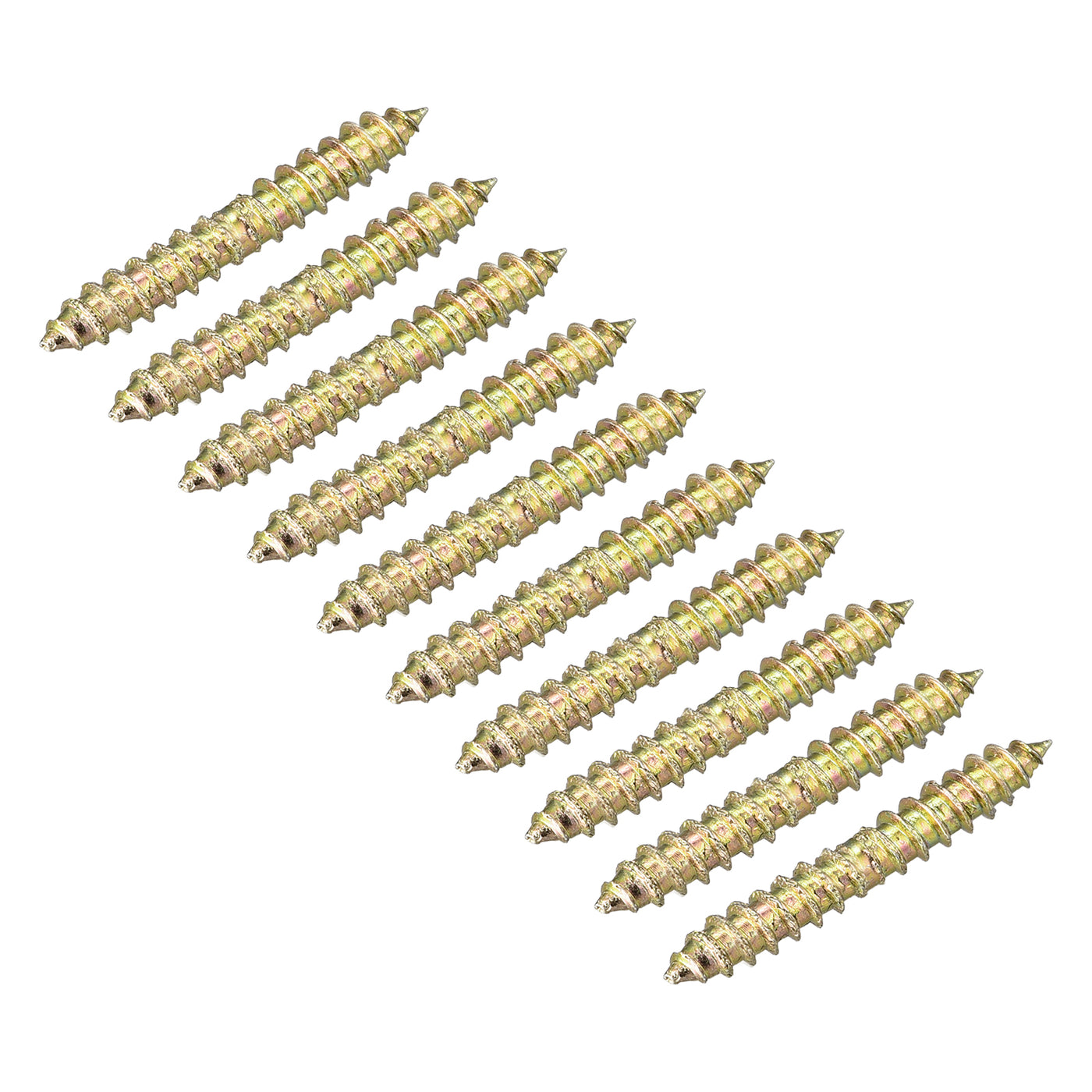 Uxcell Uxcell 4x13mm Hanger Bolts, 48pcs Double Ended Self-Tapping Thread Dowel Screws