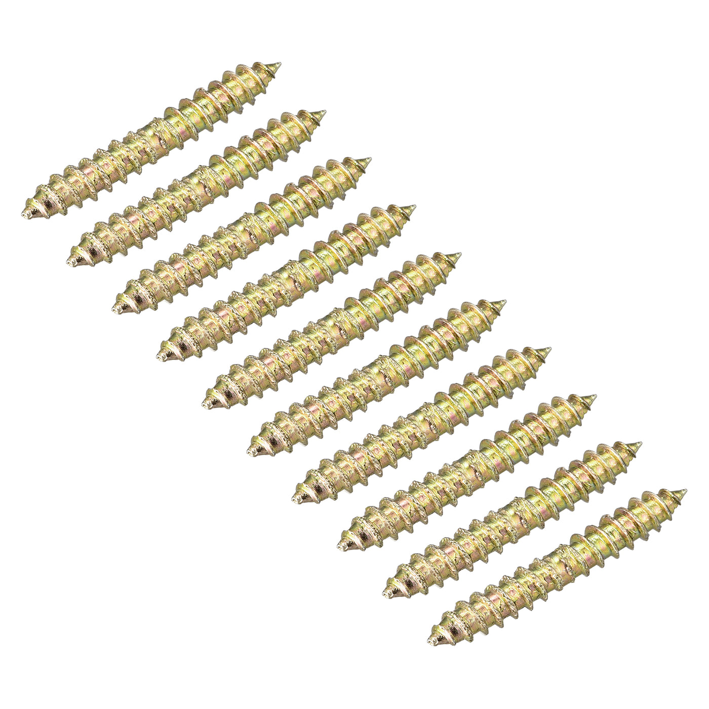 Uxcell Uxcell 4x13mm Hanger Bolts, 12pcs Double Ended Self-Tapping Thread Dowel Screws