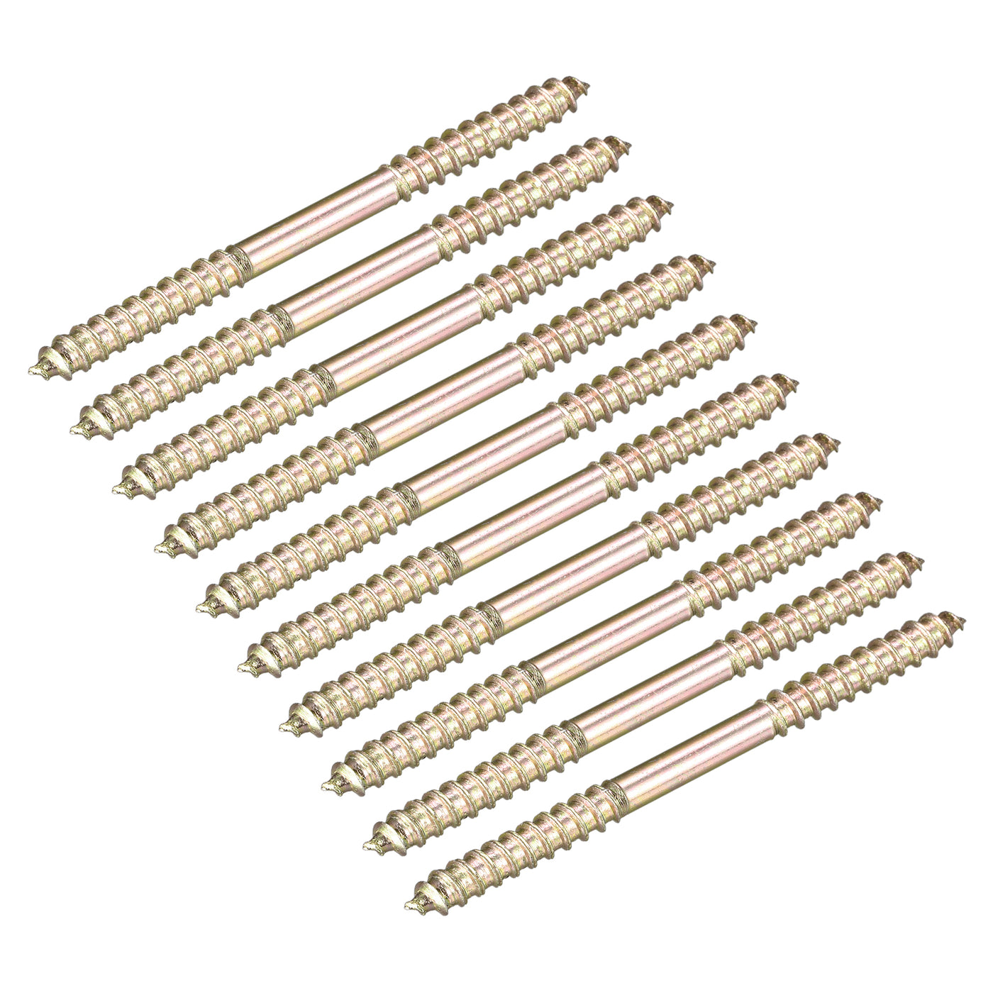 Uxcell Uxcell 5x13mm Hanger Bolts, 20pcs Double Ended Self-Tapping Thread Dowel Screws