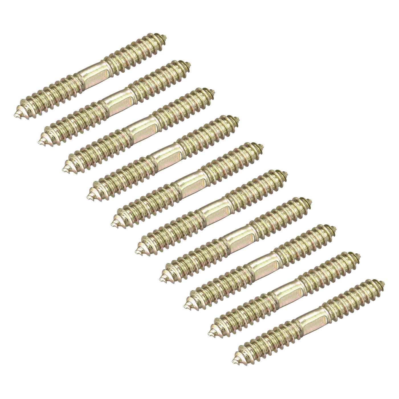 Uxcell Uxcell 5x16mm Hanger Bolts, 24pcs Double Ended Self-Tapping Thread Dowel Screws