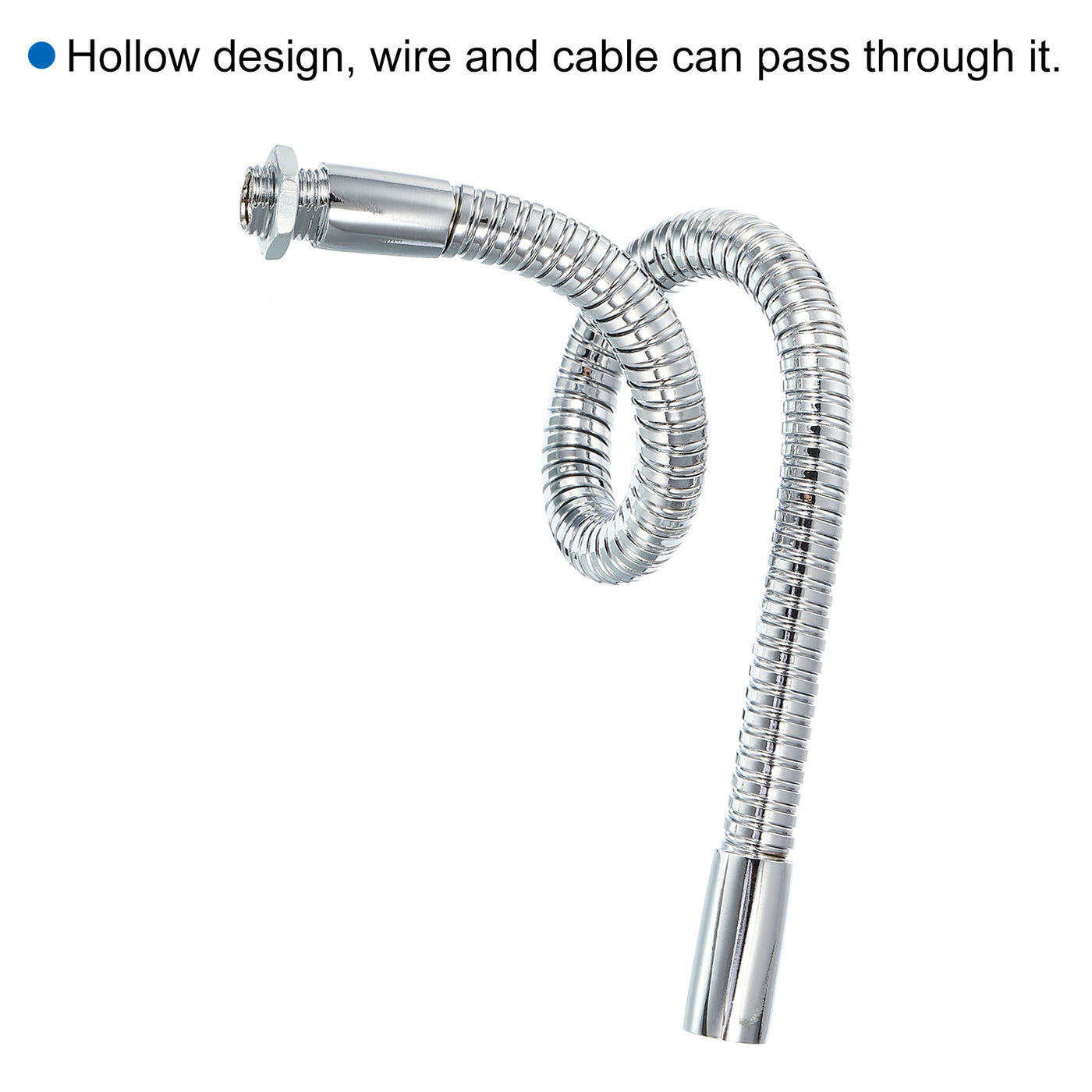 Harfington Microphone Gooseneck, Thread Metal Universal Hose Flexible Arm Gooseneck Tube Extension for Multifunction DIY