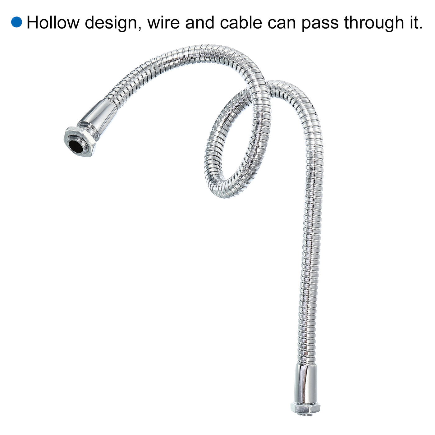 Harfington Microphone Gooseneck Thread Metal Universal Hose Flexible Arm Gooseneck Extension for Multifunction DIY
