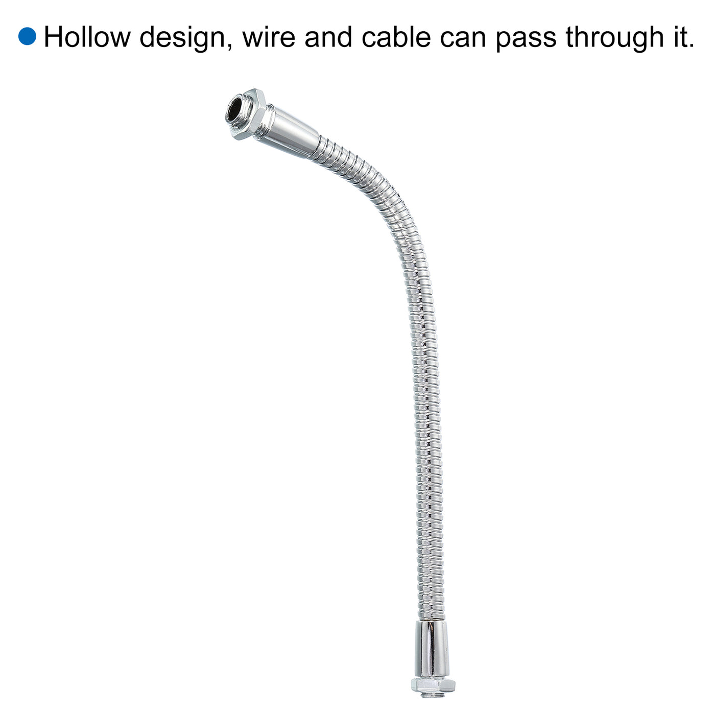 Harfington Microphone Gooseneck Thread Metal Universal Hose Flexible Arm Gooseneck Tube Extension for Multifunction
