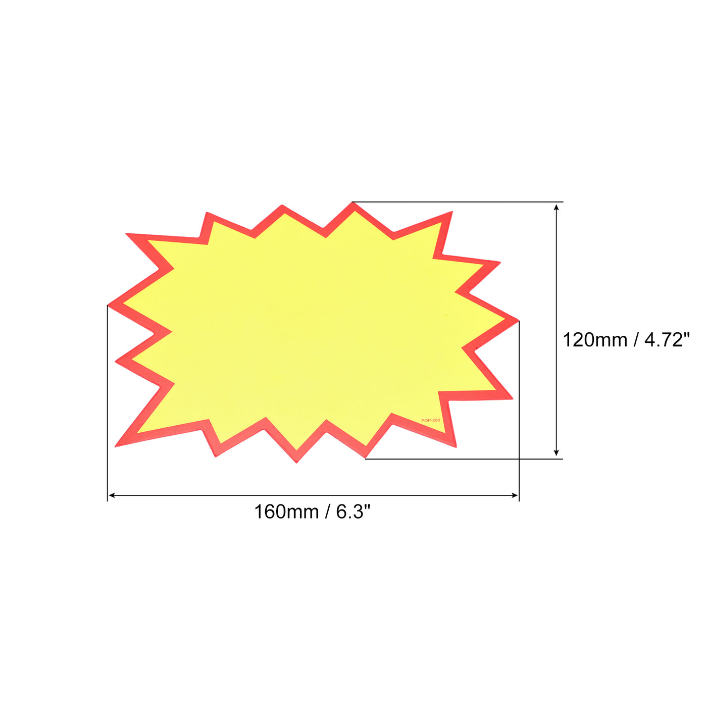 Harfington Blank Starburst Sale Signs Price Tags, Paper Pricing Labels for Retail Sales Pricing