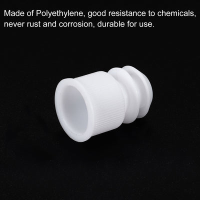 Harfington Uxcell Polyethylene Test Tube Cap, Flange Type