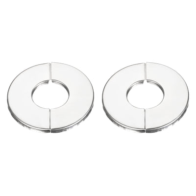Harfington Uxcell Wall Split Flange, 201 Stainless Steel Round Escutcheon Plate for 171mm Diameter Pipe 2Pcs