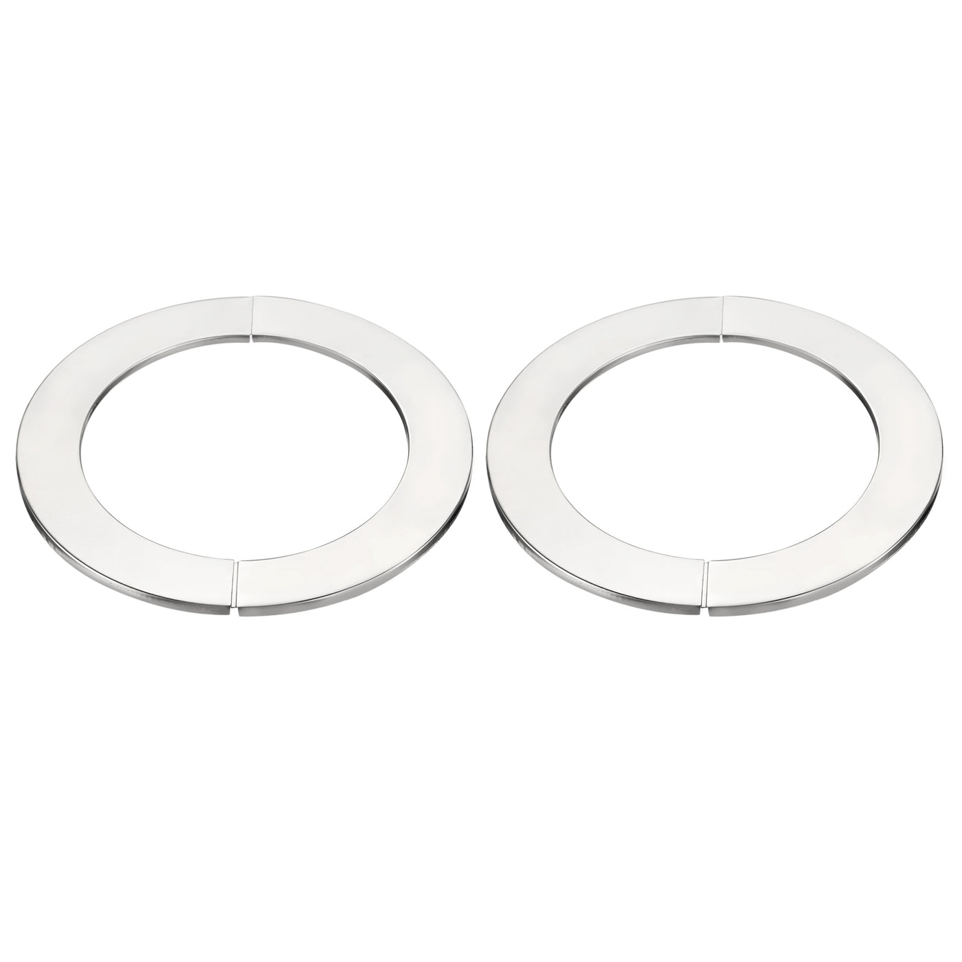 Uxcell Uxcell Wall Split Flange, 201 Stainless Steel Round Escutcheon Plate for 171mm Diameter Pipe 2Pcs