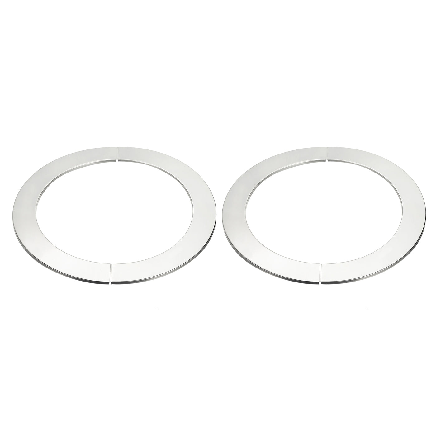 Uxcell Uxcell Wall Split Flange, 201 Stainless Steel Round Escutcheon Plate for 171mm Diameter Pipe 2Pcs