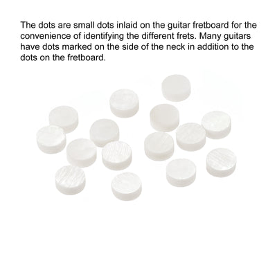 Harfington Inlay Dots Pearl Shell Fingerboard Dots Fret Inlay for Guitar Bass Ukulele Banjo
