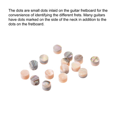 Harfington Inlay Dots Abalone Shell Fingerboard Inlay Fretboard for Guitar Bass Ukulele Banjo