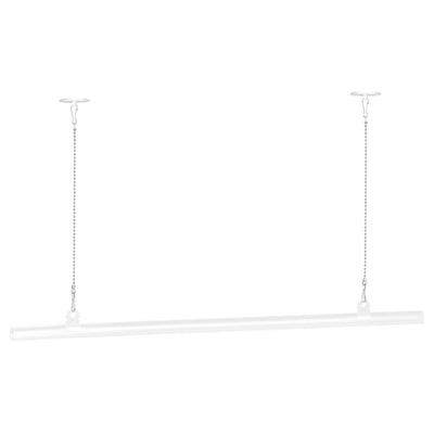 Harfington PVC Poster Hanger Rail Poster Strip Bar, with Clips, Sticky Hook and Chain for Poster, Map
