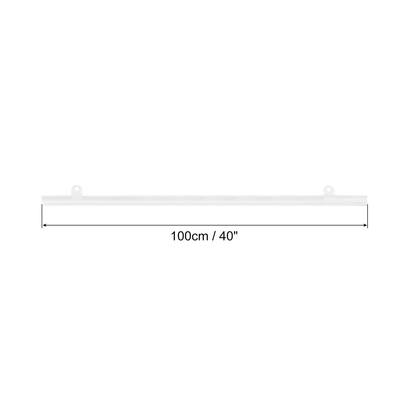 Harfington PVC Poster Hanger Rail Strip Bar with Clip, for Poster, Map