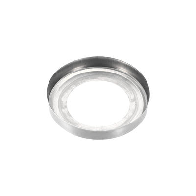 Harfington Uxcell Round Escutcheon Plate, 8pcs 123 x 21mm 201 Stainless Steel Water Pipe Cover for 76.5mm Diameter Pipe