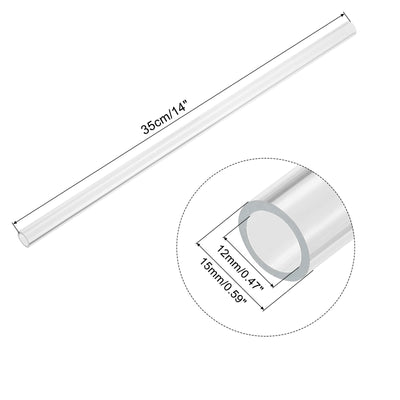 Harfington Acrylic Pipe Rigid Round Tube for Lamp and Lanterns Water Cooling System