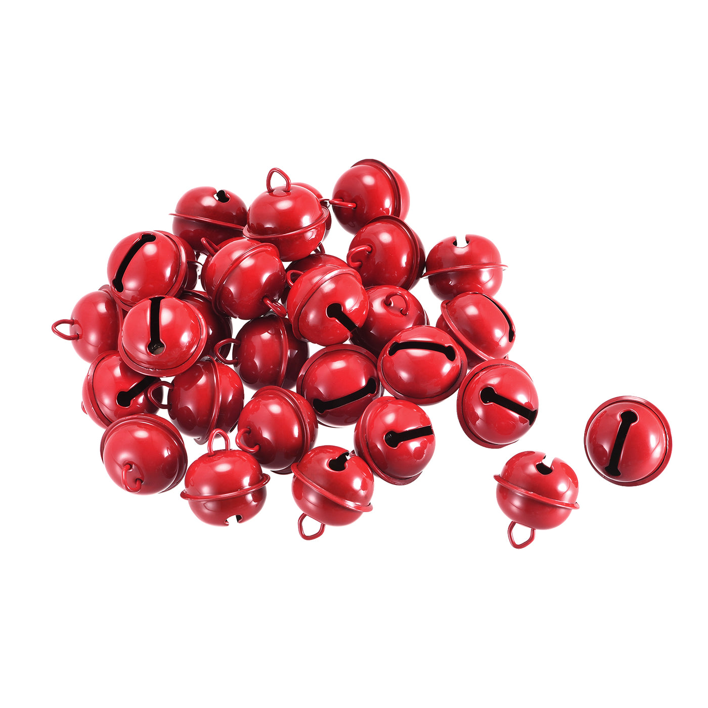 Uxcell Uxcell Jingle Bells, 22mm 30pcs Craft Bells for DIY Holiday Decoration Deep Pink