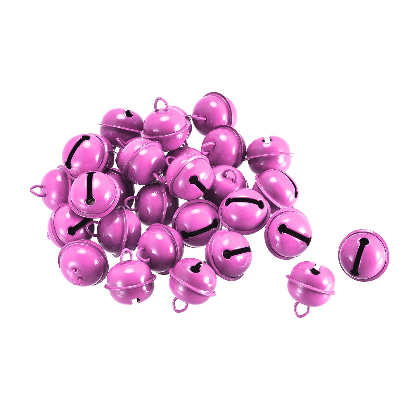 Uxcell Uxcell Jingle Bells, 22mm 48pcs Craft Bells for DIY Holiday Decoration Light Pink