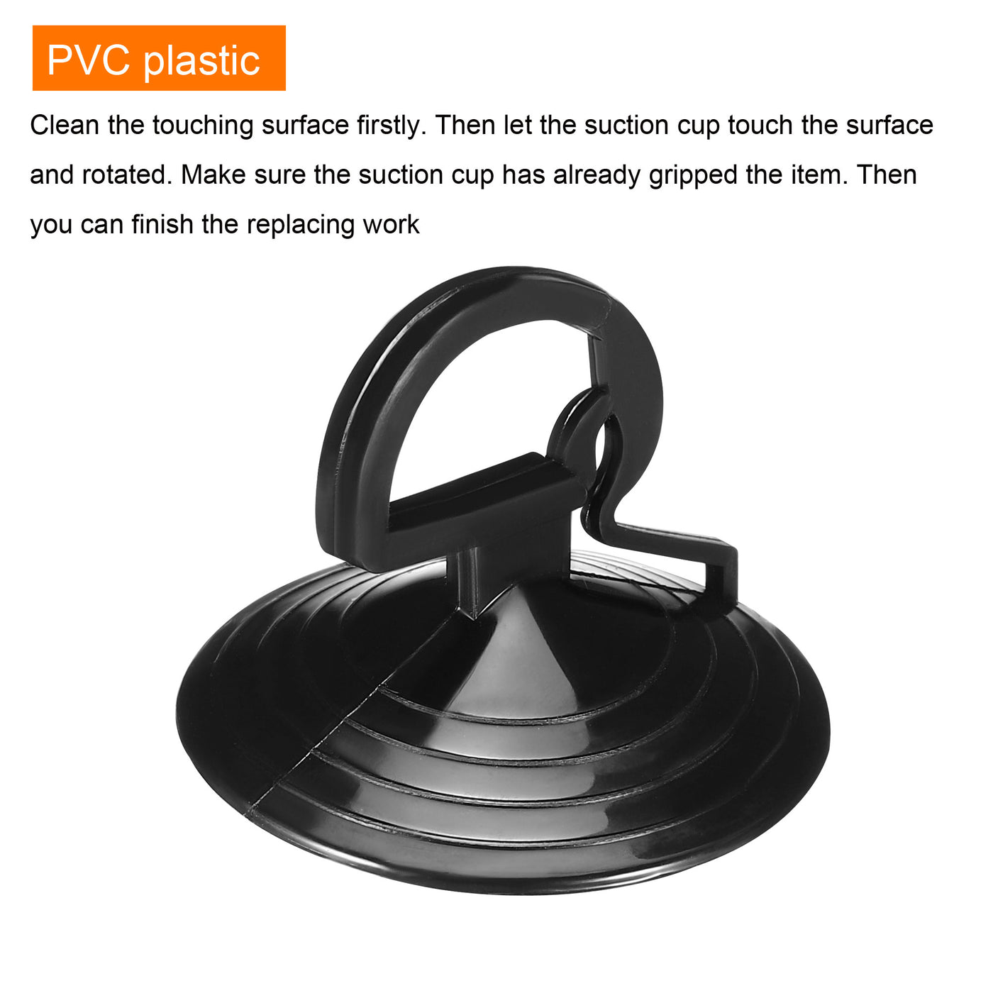 Harfington 20pcs PVC Suction Cup 36mm Dia. Replacing Tools for Glass Bulbs Sunshade Screen