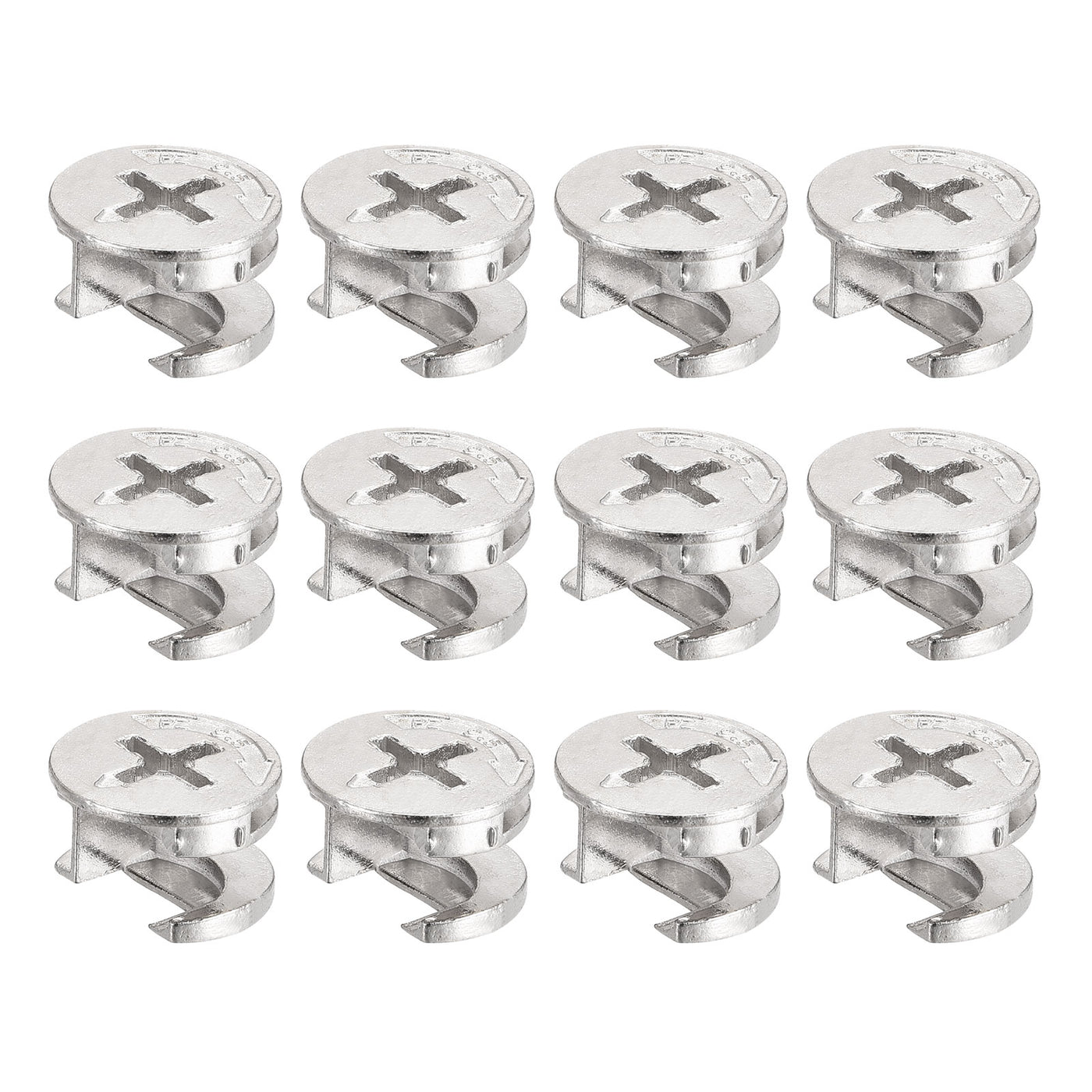 Uxcell Uxcell Cam Lock Nut for Furniture, 12pcs 14.6x9.5mm Joint Connector Locking Nuts