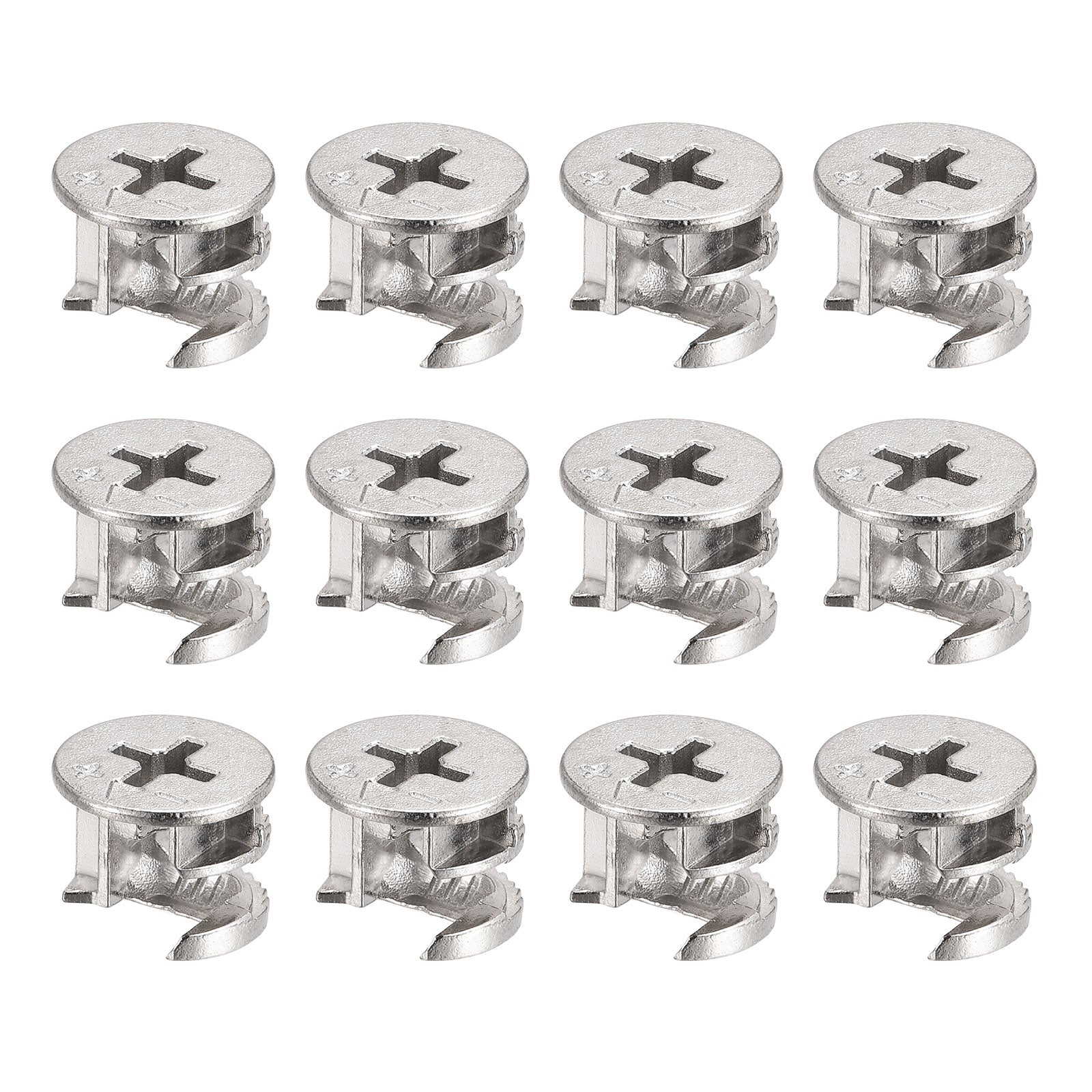 Uxcell Cam Lock Nut for Furniture, 12pcs 14.6x11.3mm Joint Connector