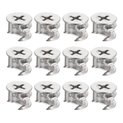 Harfington Uxcell Cam Lock Nut for Furniture 80pcs 14.6x11.5mm Joint Connector Locking Nuts