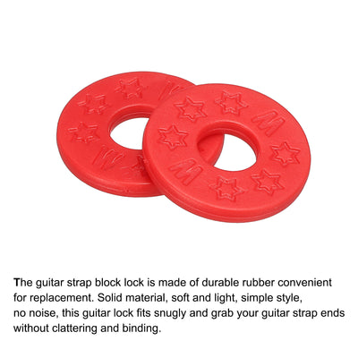 Harfington Strap Blocks Strap Block, for Guitar Strap Button