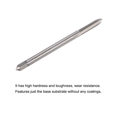 Harfington Uxcell 1/4-28 UNF High Speed Steel 4" Length 3 Straight Flute Machine Screw Thread Tap