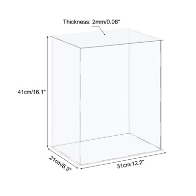 Harfington Acrylic Display Case Plastic Cube Storage Box