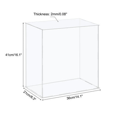 Harfington Acrylic Display Case Plastic Cube Storage Box