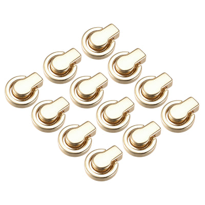 Harfington Uxcell 12Pcs Ball Stud Rivet Screw Ball Post Head Buttons for DIY Leather Craft, Gold