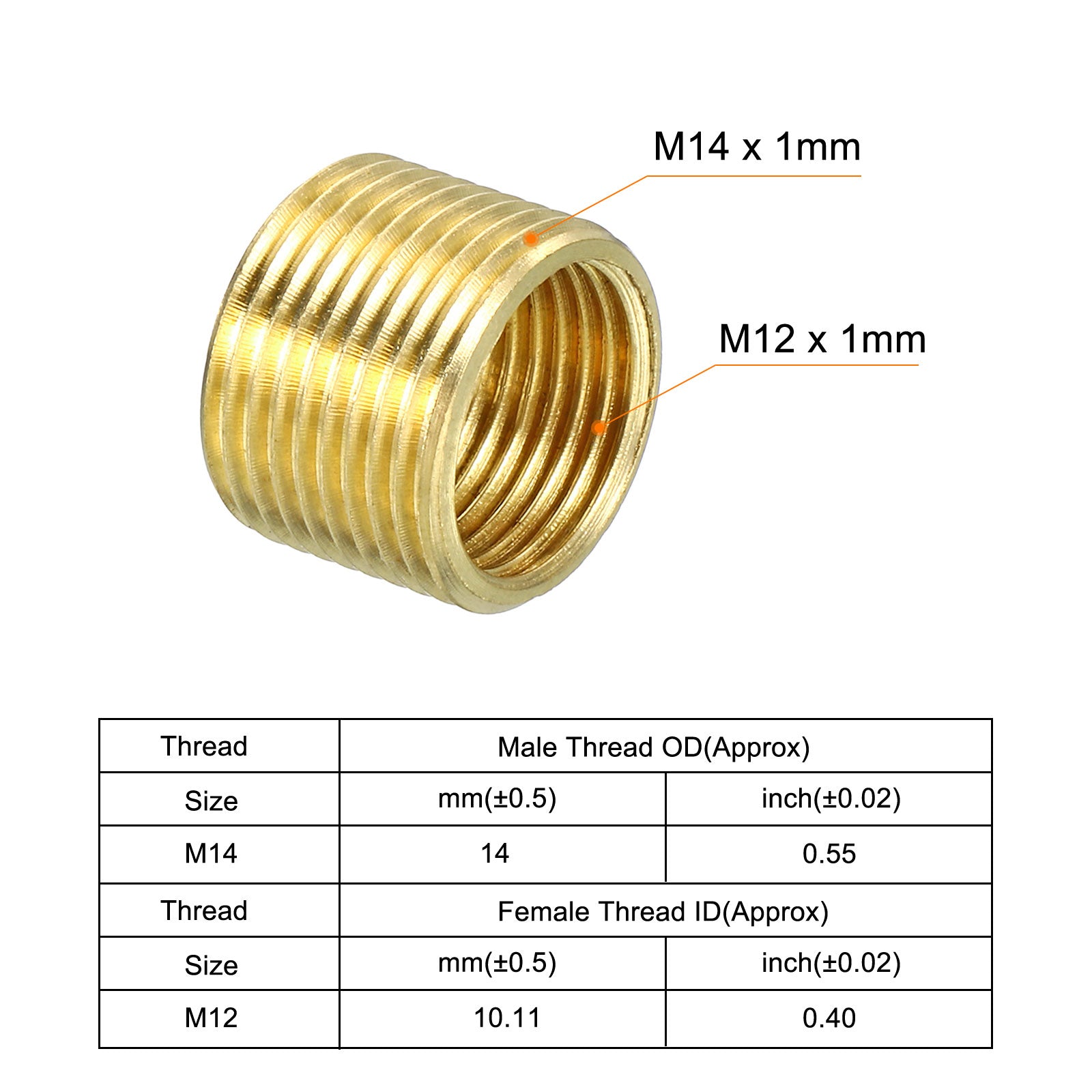 Thread Reducing Nuts Insert Brass Adapters Long Pipe Fittings ...